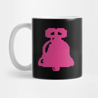 Pink Christmas bell pixel art Mug